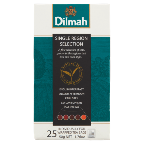 Dilmah Single Region Selection fekete tea válogatás 25 filter 50 g
