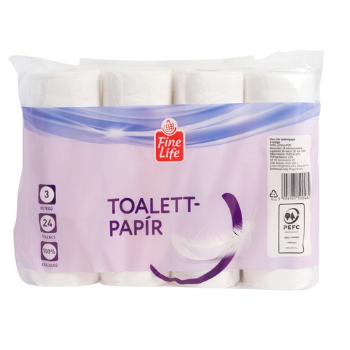 Fine Life toalett papír 3 rétegű 24 tek