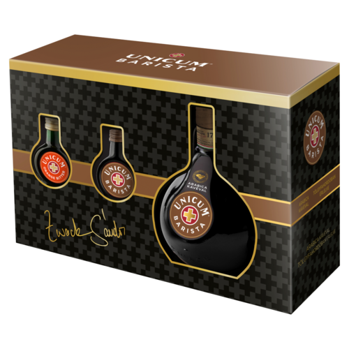 Zwack Unicum Barista gyógynövénylikőr 34,5% 0,7 l+Orange Bitter 34,5% 0,04 l+Barista 34,5% 0,04 l