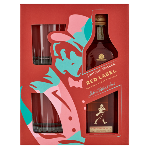 Johnnie Walker Red Label skót whisky 40% 0,7 l + 2 db pohár