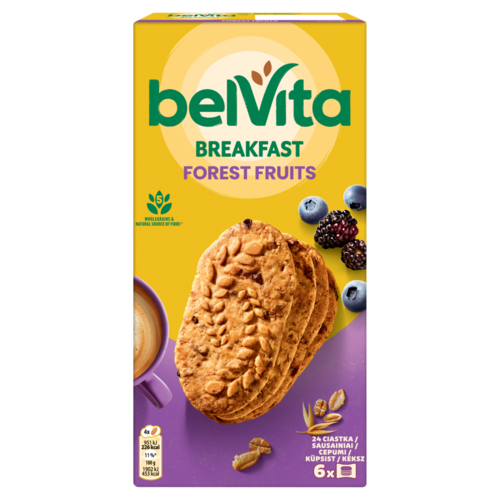 Belvita Erdei Gyümölcsös, Gabonás Keksz 6 X 50 G (300 G)