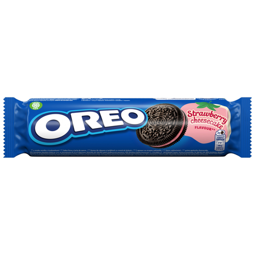 Oreo epres sajttorta ízű töltelékkel töltött kakaós keksz 154 g