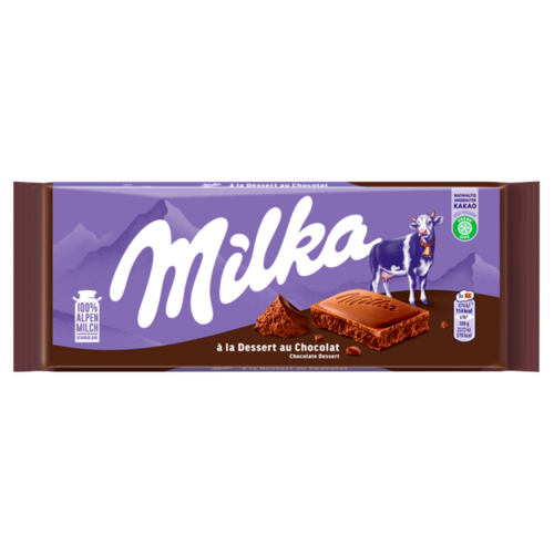 Milka à La Dessert Au Chocolat Alpesi Tejcsokoládé Habosított Kakaós Töltelékkel 100 G