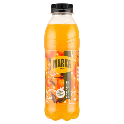 Márka narancs szénsavmentes gyümölcsital cukorral 0,5 l