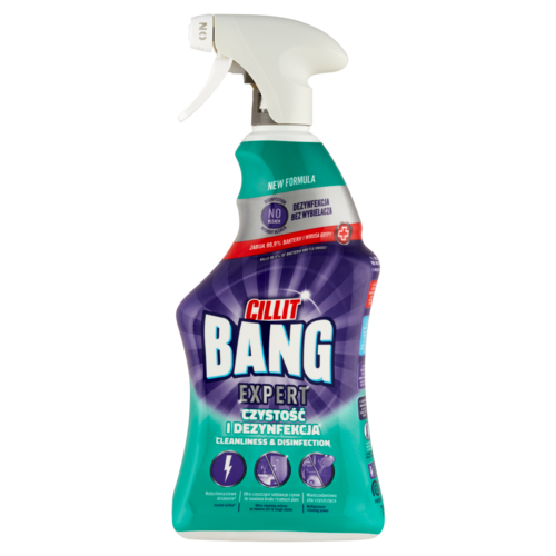 Cillit Bang Expert tisztító és klórmentes fertőtlenítő spray 750 ml