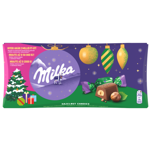 Milka mogyorókrémes szaloncukor 255g