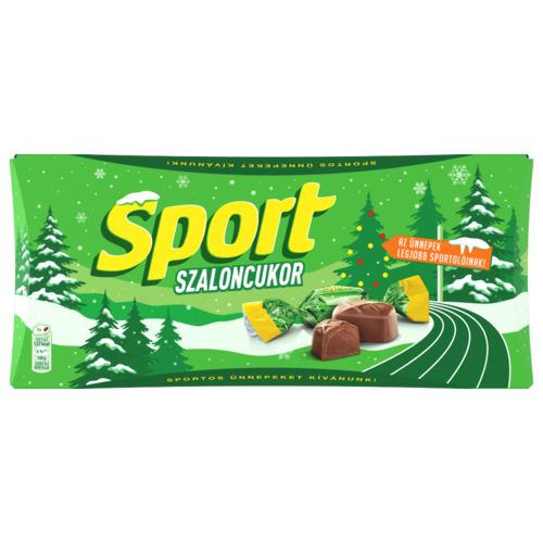 Sport tejcsokoládé szaloncukor étcsokoládéval és rum ízű töltelékkel 245g