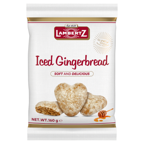 Lambertz Iced Gingerbread cukormázzal bevont puszedli mézzel 160 g