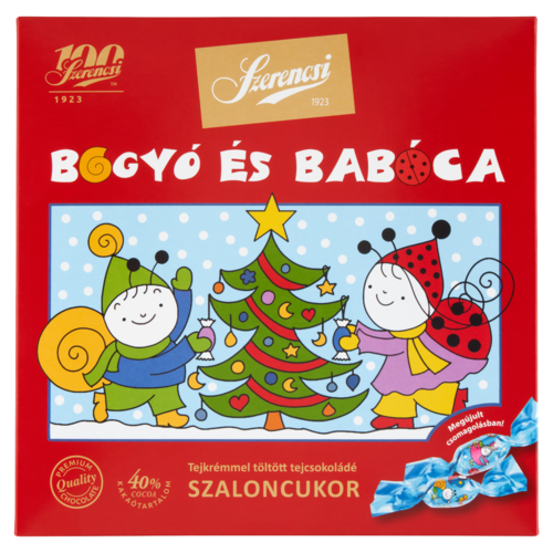 Szerencsi Bogyó es Babóca tejkrémmel töltött tejcsokoládé szaloncukor 250 g