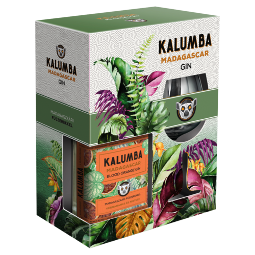 Kalumba Madagascar Blood Orange gin 37,5% 0,7 l + 1 pohár