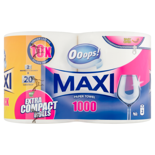 Ooops! Maxi háztartási papírtörlő 2 rétegű 2 tekercs