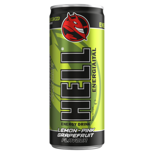 HELL citrom- és rózsaszín grapefruit ízű energiaital 250 ml