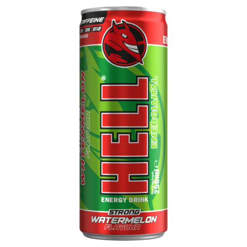 HELL Strong görögdinnye és tuttifruttiízű energiaital 250 ml