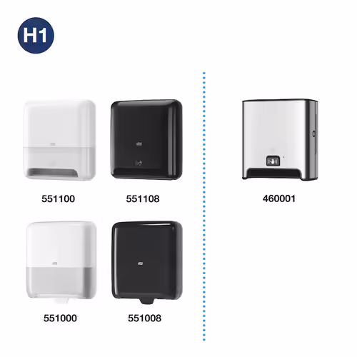 Product image mini h1 e com 2 compatible dispensers universal