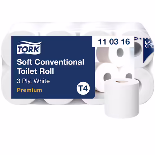 Tork Soft kistekercses toalettpapír, 3rétegű fehér, T4 8tek