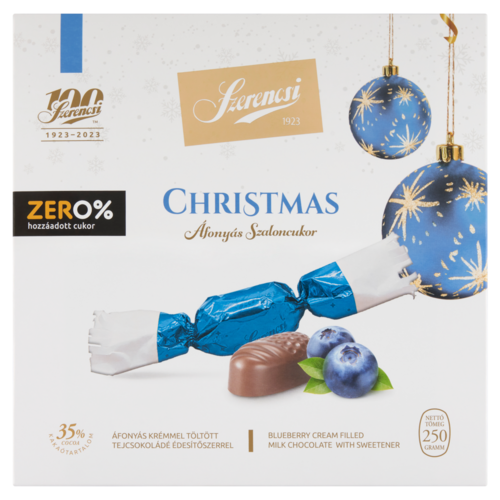 Szerencsi Zero% Christmas áfonyás szaloncukor 250 g