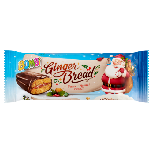 Bombi kakaós bevonómasszába mártott, almás-fahéjas lekvárral töltött puszedli 50 g 