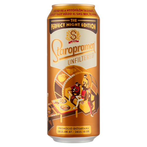 Staropramen Unfiltered minőségi világos, szűretlen sör 5% 0,5 l