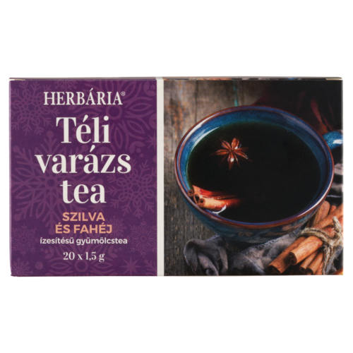 Herbária Téli varázs tea szilva és fahéj ízesítésű gyümölcstea 20 filter 30 g