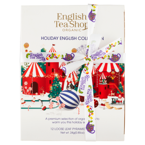 English Tea Shop Karácsonyi fehér "British toys" bio teaválogatás 4 ízben 12 filter 24 g