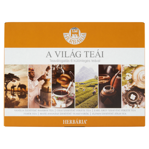 Herbária A világ teái teaválogatás 6 különleges teával 6 x 5 filter 45 g