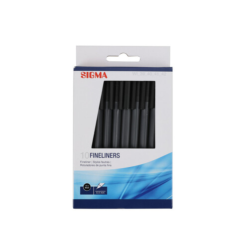 SIGMA tűfilc fekete 0,4mm 10db