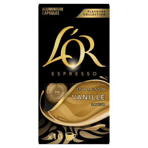 L'OR Espresso vaníliaízű őrölt-pörkölt kávé kapszulában 10 db 52 g