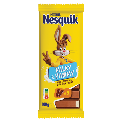 Nesquik Milky & Yummy tejes krémmel töltött tejcsokoládé 100 g