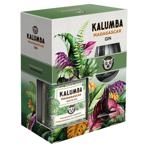Kalumba Madagascar White gin 37,5% 0,7 l + 1 pohár