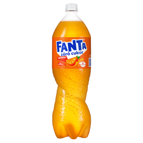 Fanta zéró cukor energiamentes narancsízű szénsavas üdítőital édesítőszerekkel 1,75 l