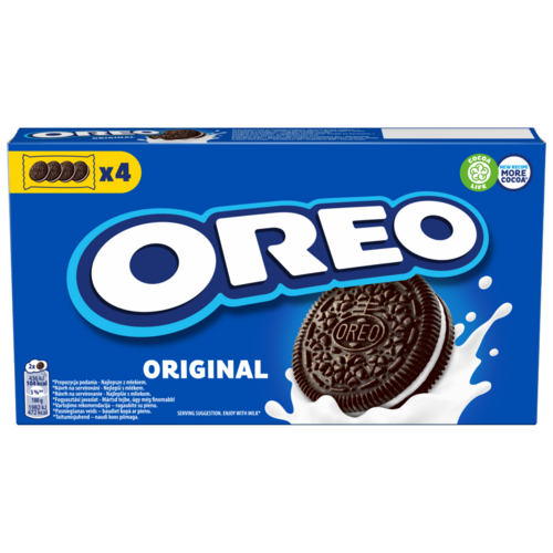 Oreo Original vaníliaízű töltelékkel töltött kakaós keksz 176 g