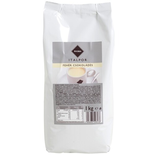 RIOBA Fehér Forró Csokoládé Instant Italpor 1 kg