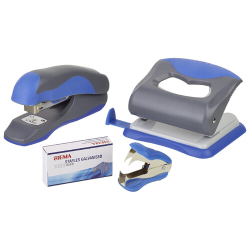 SIGMA Tűzőgép És Lyukasztó szett