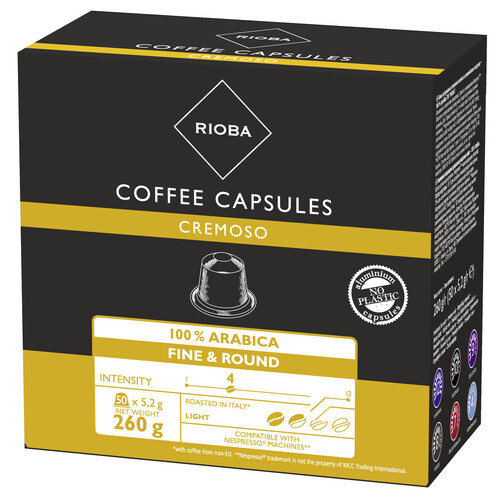 RIOBA Armonioso Nespresso Kompatibilis Kapszula 50 x 2,5 g