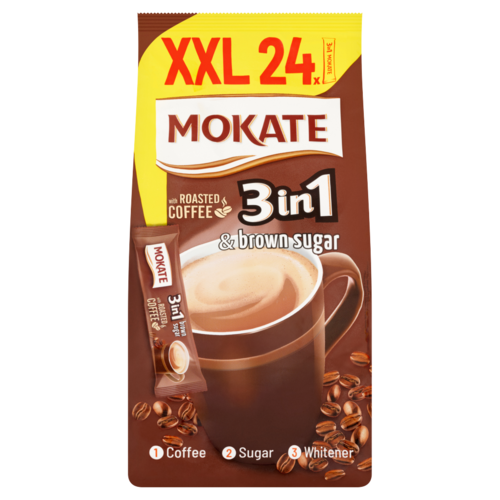 Mokate 3in1 instant kávéitalpor kávéba és teába cukorral 24 x 17 g (408 g)