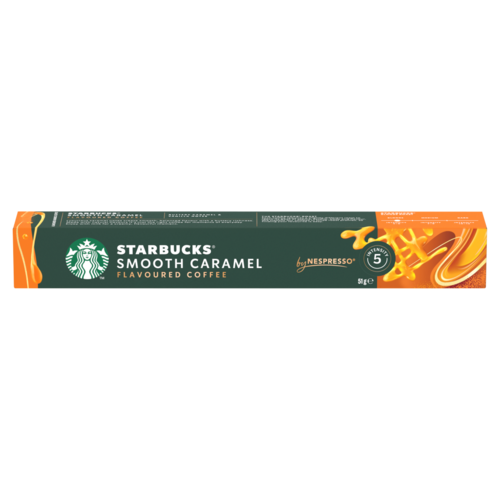 Starbucks by Nespresso Smooth Caramel karamellízű őrölt pörkölt kávé 10 kapszula 51 g