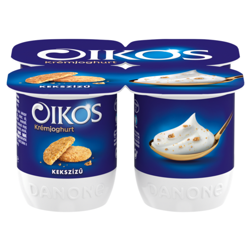 Danone Oikos kekszízű, élőflórás krémjoghurt 4 x 125 g