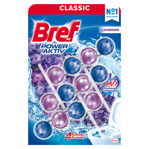  Bref Power Aktiv Lavender WC frissítő 3 × 50 g