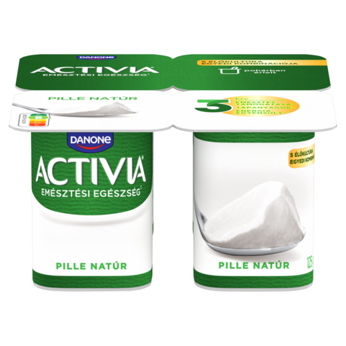 Danone Activia Pille élőflórás, natúr joghurt 4 x 125 g (500 g)