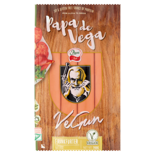 Pápai Ízek „Papa de Vega” vegán frankfurti virsli 200 g