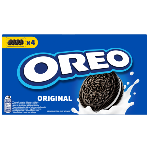 Oreo Original vaníliaízű töltelékkel töltött kakaós keksz 176 g