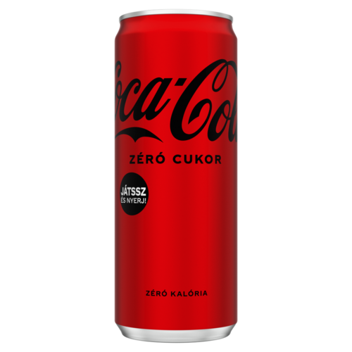 Coca-Cola Zéró colaízű energiamentes szénsavas üdítőital édesítőszerekkel 330 ml