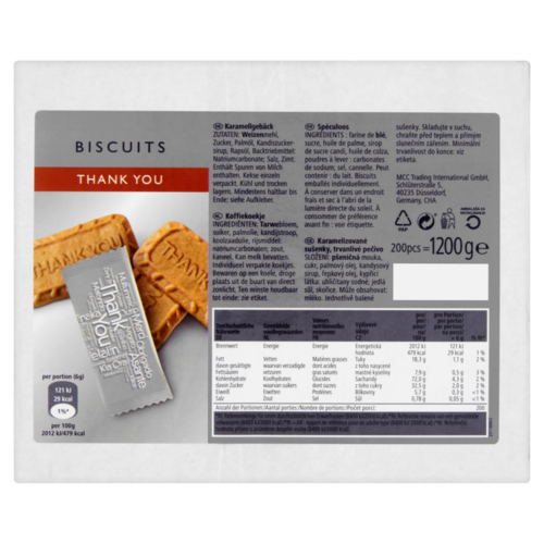 Rioba Thank You karamellás keksz 200 db 1200 g