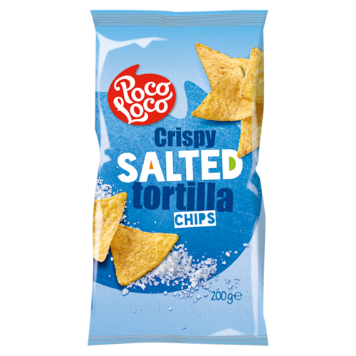 Poco Loco Tortilla enyhén sózott kukoricachips 200 g