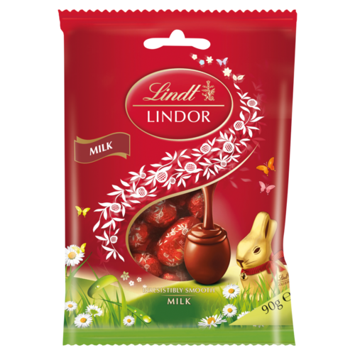 Lindt Lindor tejcsokoládé lágyan olvadó töltelékkel 90 g 