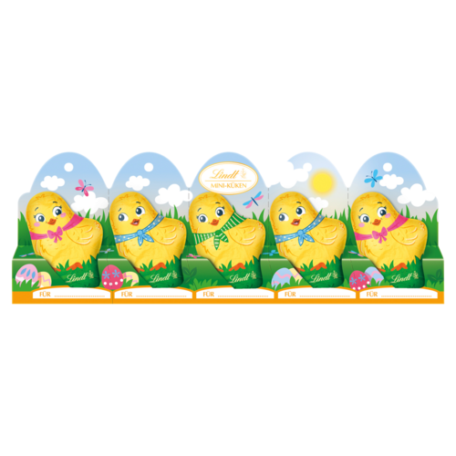 Lindt Mini-Küken tejcsokoládé-figurák 5 x 10 g (50 g)