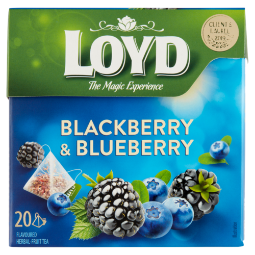 Loyd fekete áfonya és szeder ízű filteres gyümölcstea 20 filter 40 g