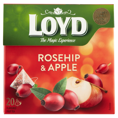Loyd csipkebogyó és alma ízű filteres gyümölcstea 20 filter 40 g