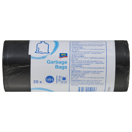 aro Szemeteszsák Fekete 19mikron 120 l 20 db