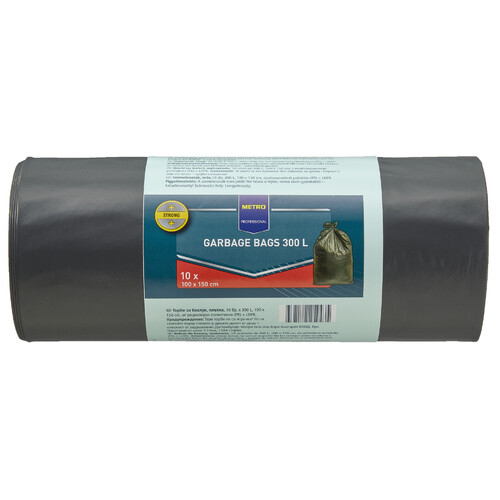 Metro Professional Szemeteszsák Fekete 60mikron 300 l 10 db